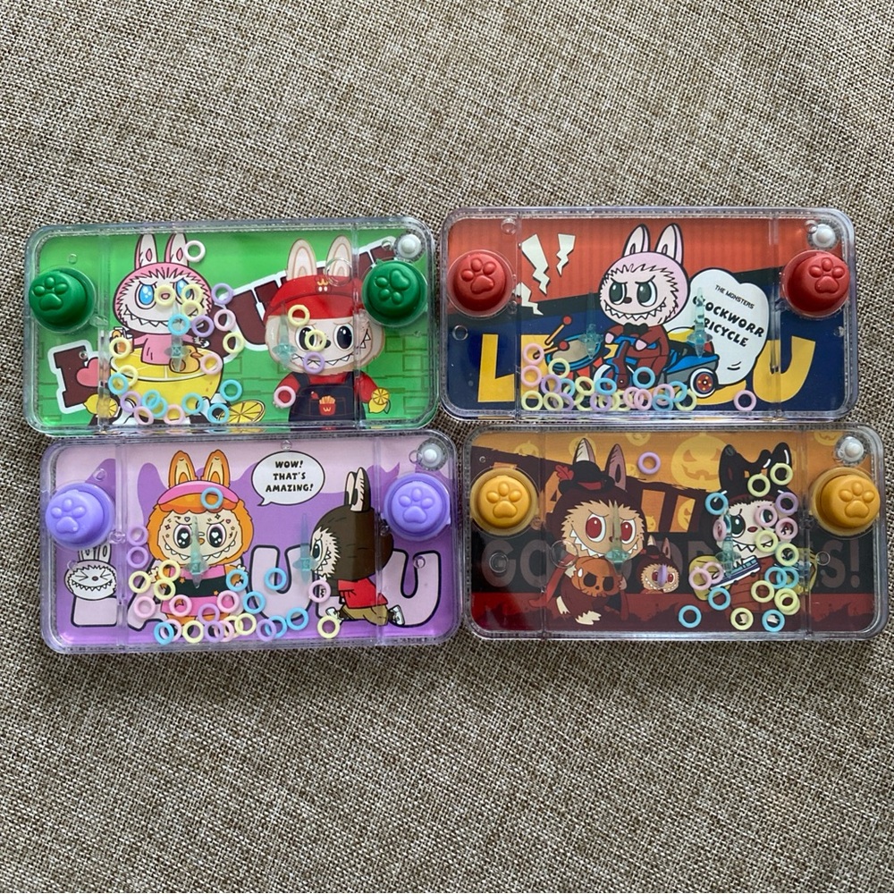 Multi-Colored LaBubu Handheld Water Game| set of 4